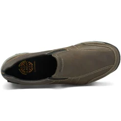 Best Dunham Litchfield Brown Waterproof Slip-On Shoe
