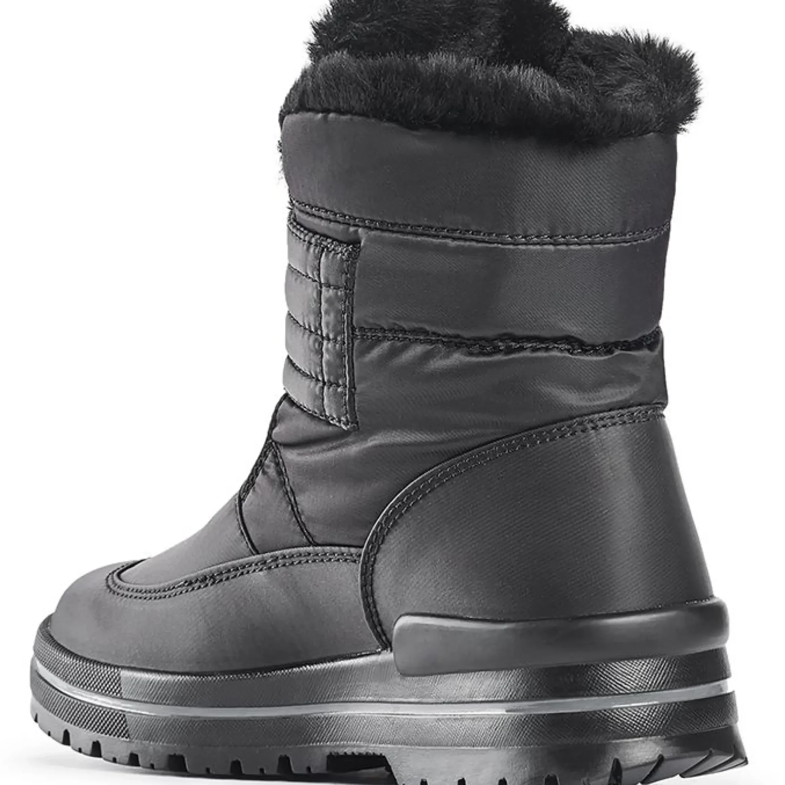 New Olang Luna Velcro Black Winter Boot
