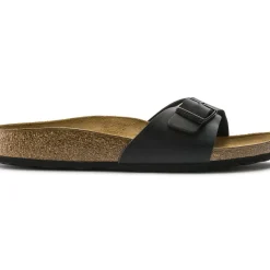 Hot Birkenstock Madrid Birko-Flor Black Slide Sandal