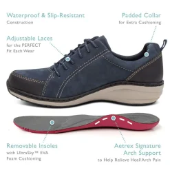 New Aetrex Mara Lace Wp Black