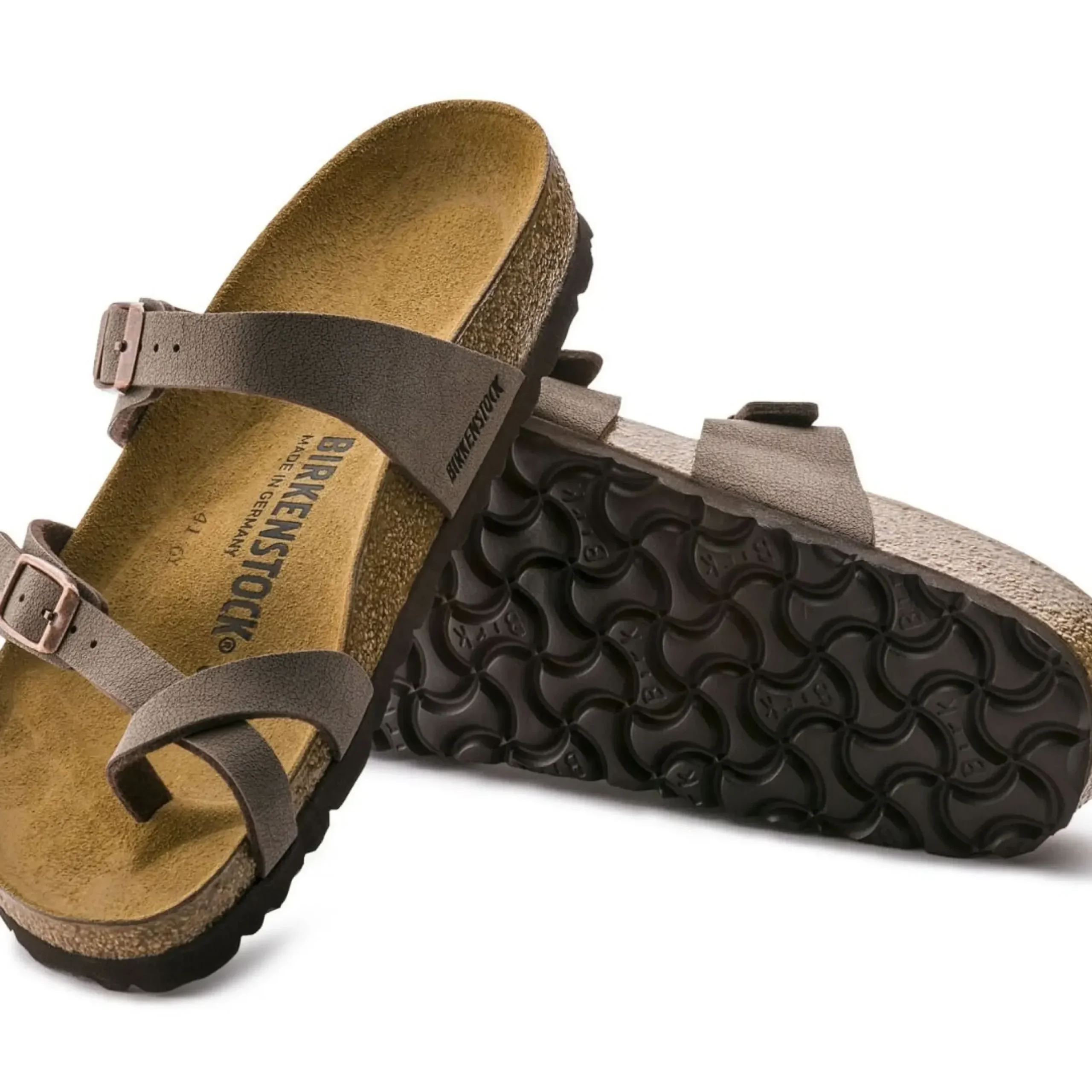Clearance Birkenstock Mayari Birko-Flor Nubuck Mocha Brown Sandal