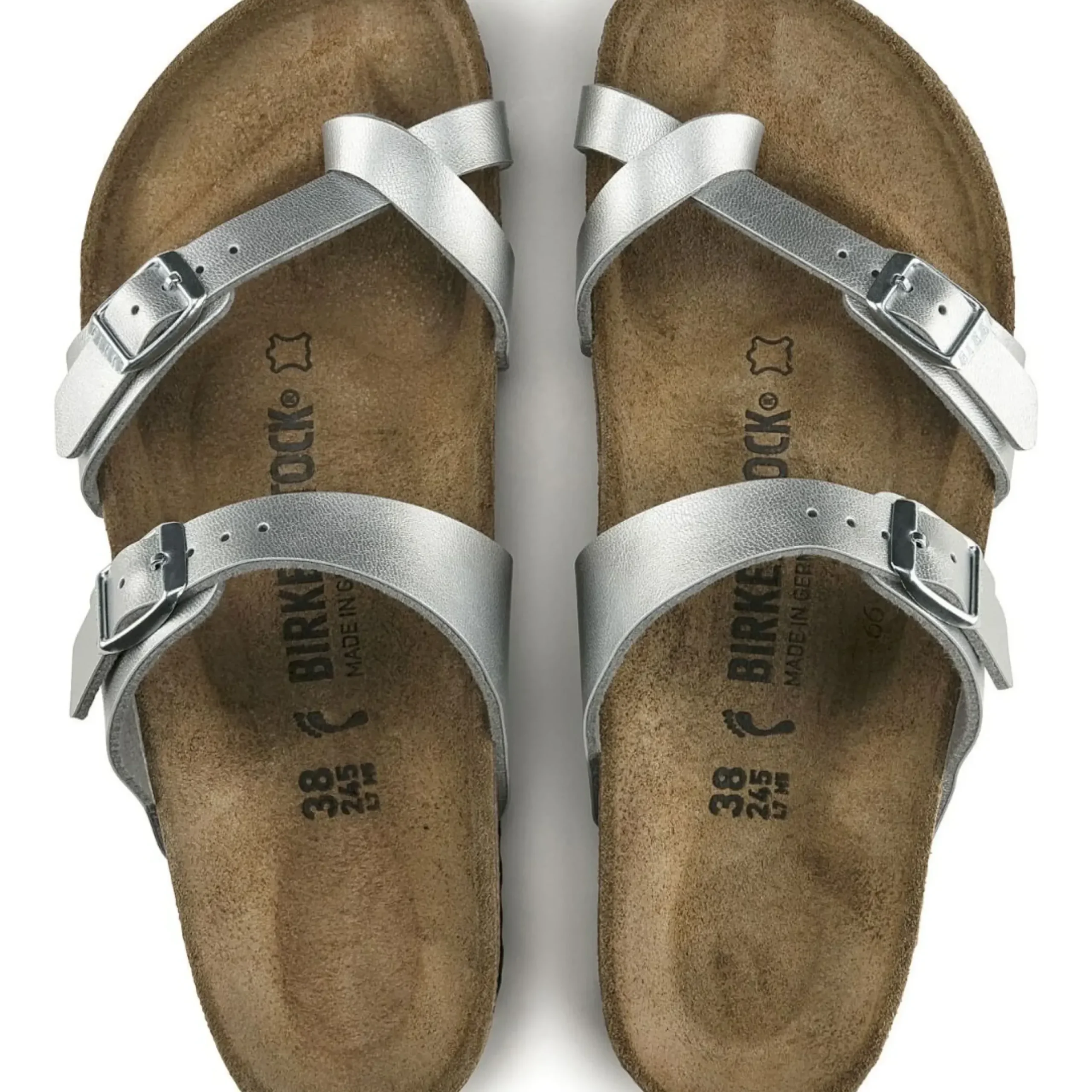 Outlet Birkenstock Mayari Birko-Flor Silver Sandal