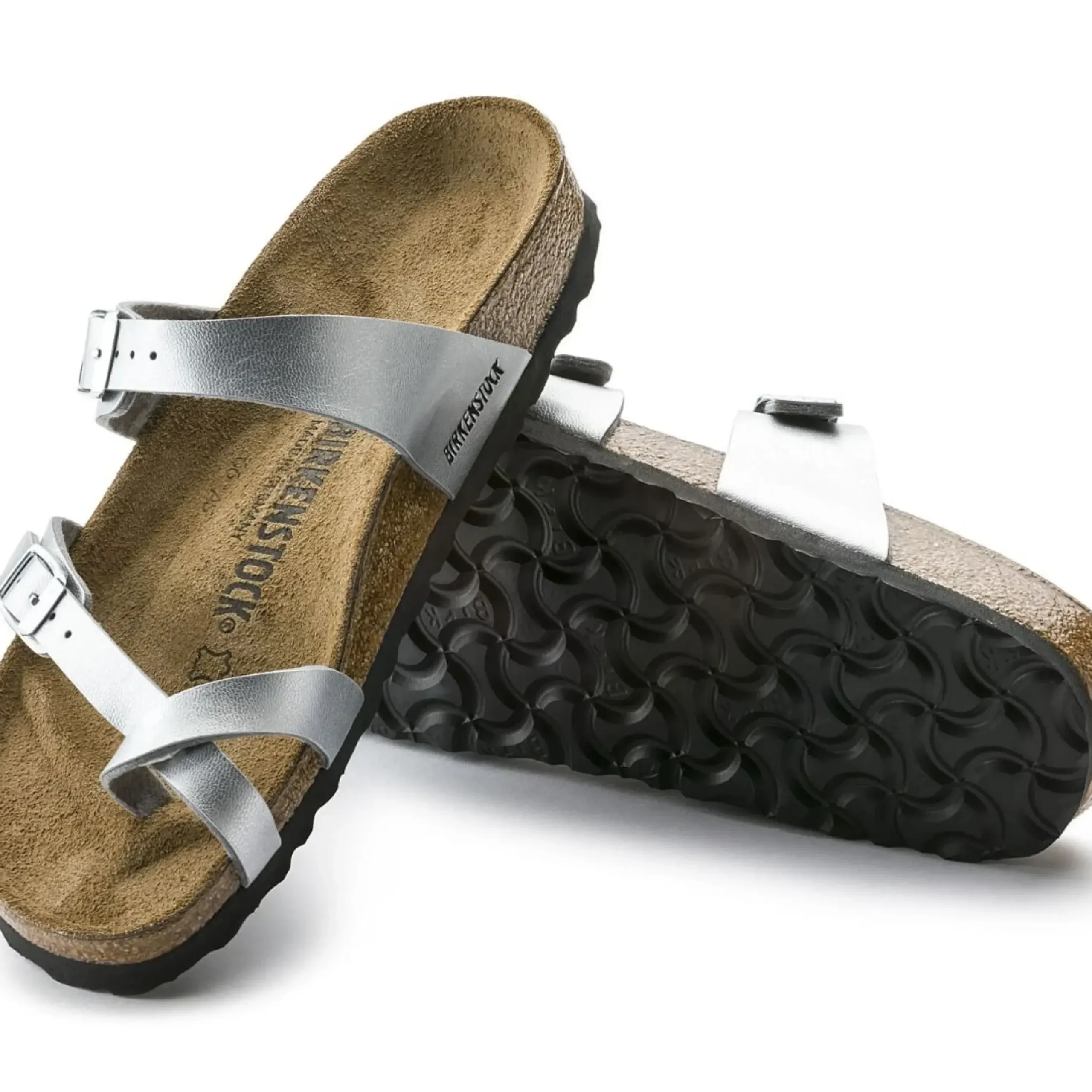 Outlet Birkenstock Mayari Birko-Flor Silver Sandal