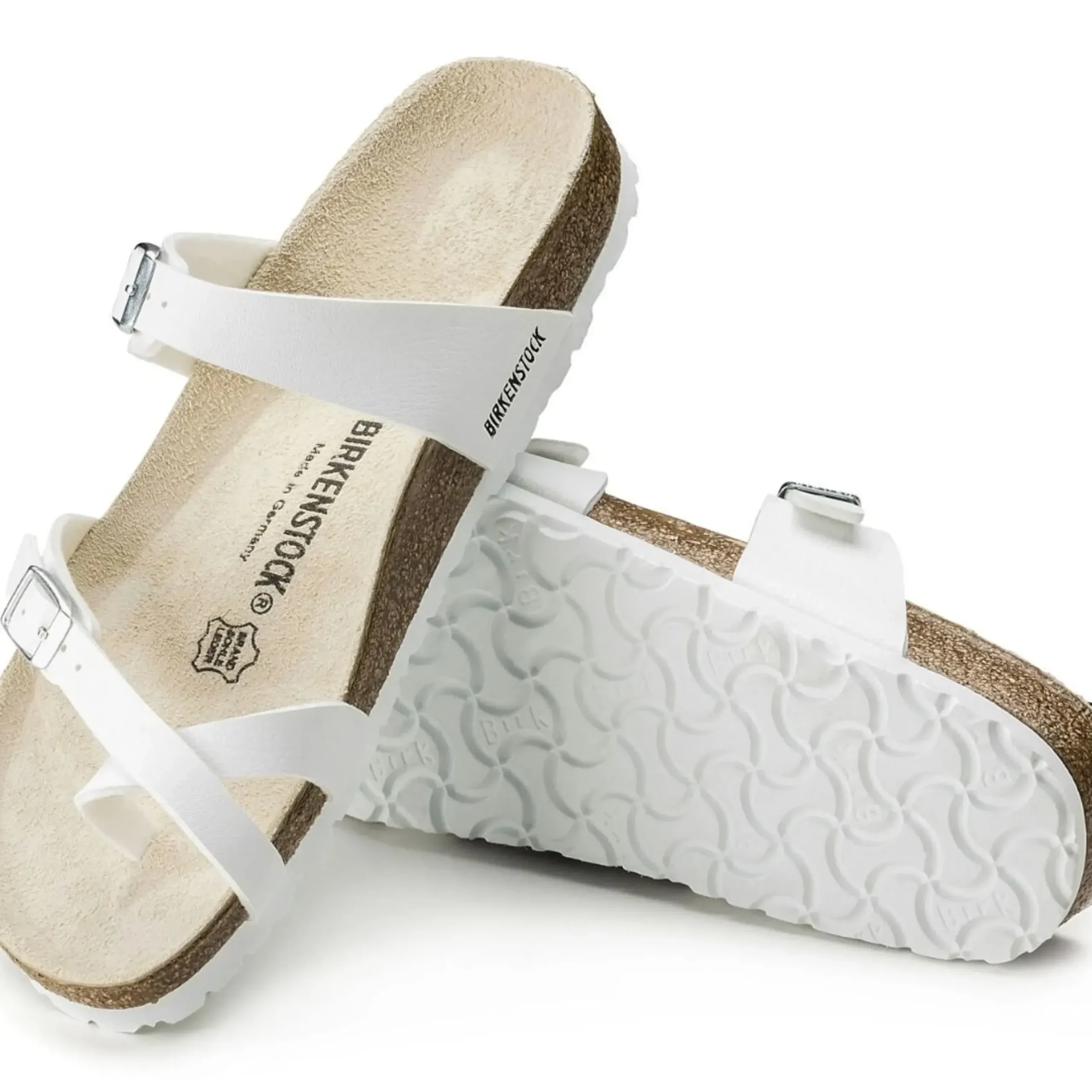Sale Birkenstock Mayari Birko-Flor White Sandal