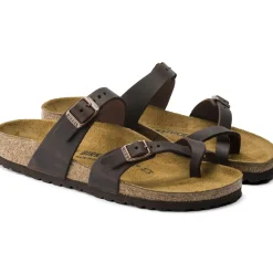 Clearance Birkenstock Mayari Habana Brown Oiled Leather Sandal