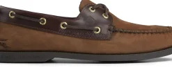 Hot Sperry Men's Authentic Original Brown Nubuck Leather Two Eye Boat Shoe