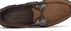 Hot Sperry Men's Authentic Original Brown Nubuck Leather Two Eye Boat Shoe