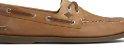 Clearance Sperry Men's Authentic Original Sahara Brown Leather Two Eye Boat Shoe