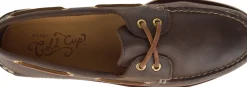 Hot Sperry Men's Gold Cup Authentic Original Brown Leather Two Eye Boat Shoe