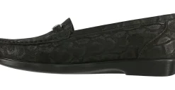 Clearance SAS Shoes Metro Black Nero Snake Slip On Loafer