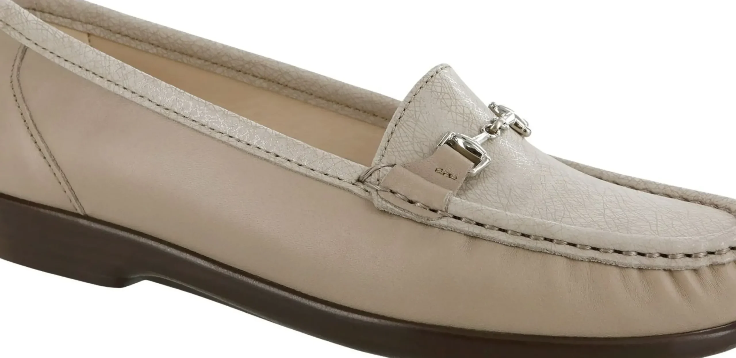 Best SAS Shoes Metro Taupe Linen Web Slip On Loafer