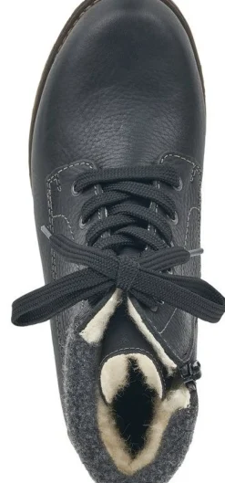 Clearance Rieker Michigan Black Leather Water-Resistant Ankle Boot
