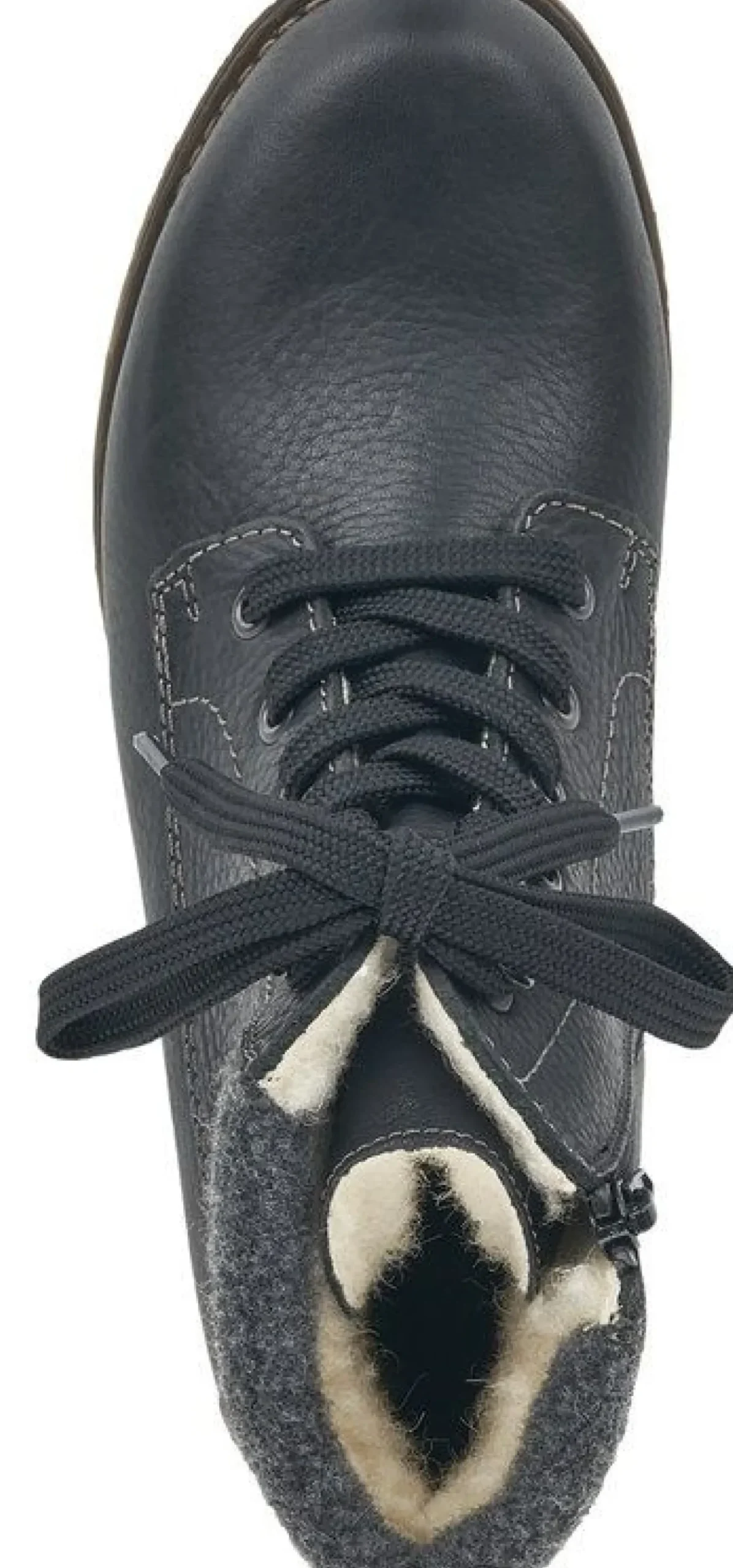 Clearance Rieker Michigan Black Leather Water-Resistant Ankle Boot