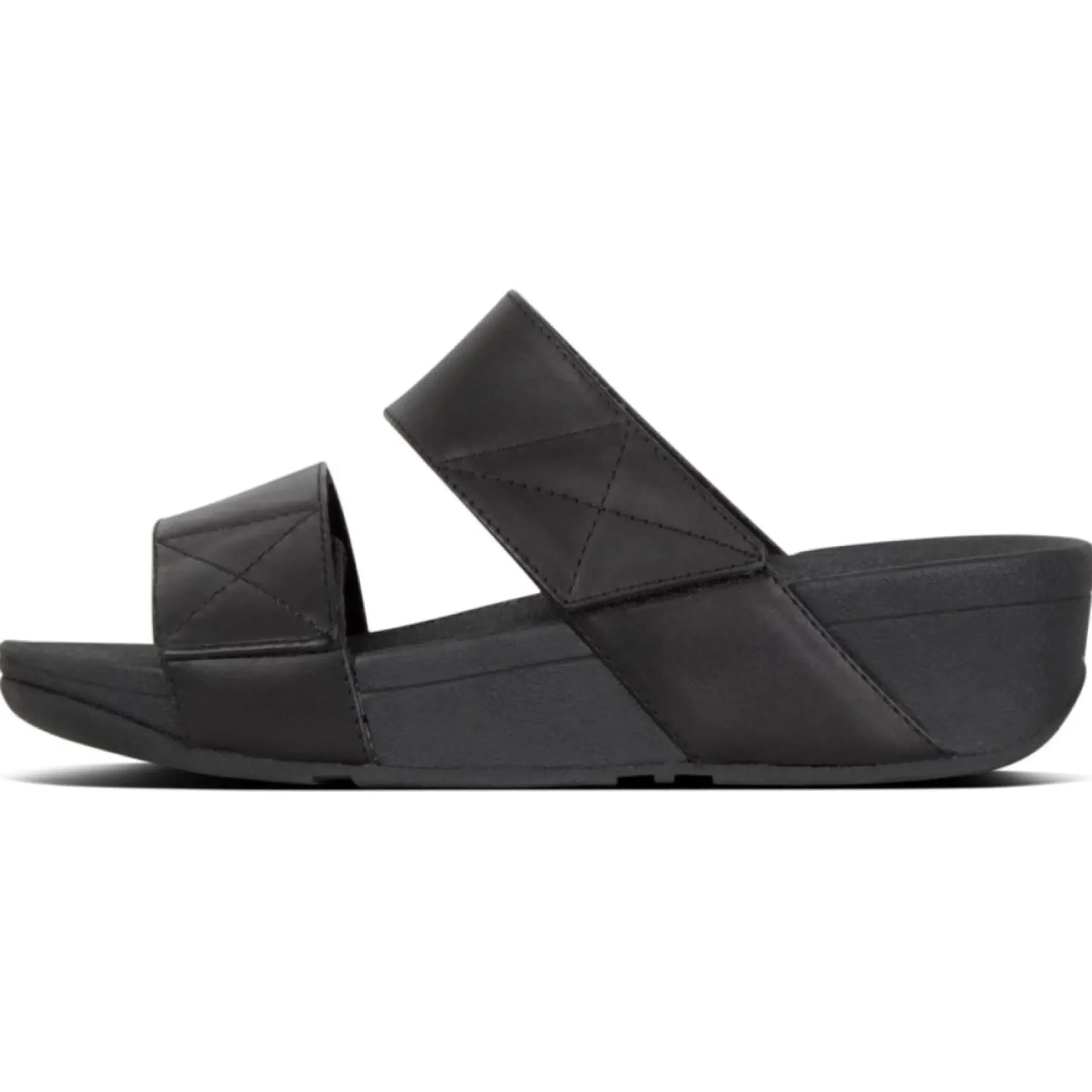 Fit Flop Mina Black Leather Slide Sandal