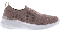 Discount Ara Monticello Powder Pink Rhinestone Slip-On Sneaker