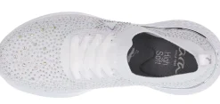 Discount Ara Monticello White Rainbow Rhinestone Slip-On Sneaker