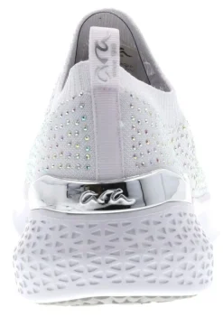 Discount Ara Monticello White Rainbow Rhinestone Slip-On Sneaker