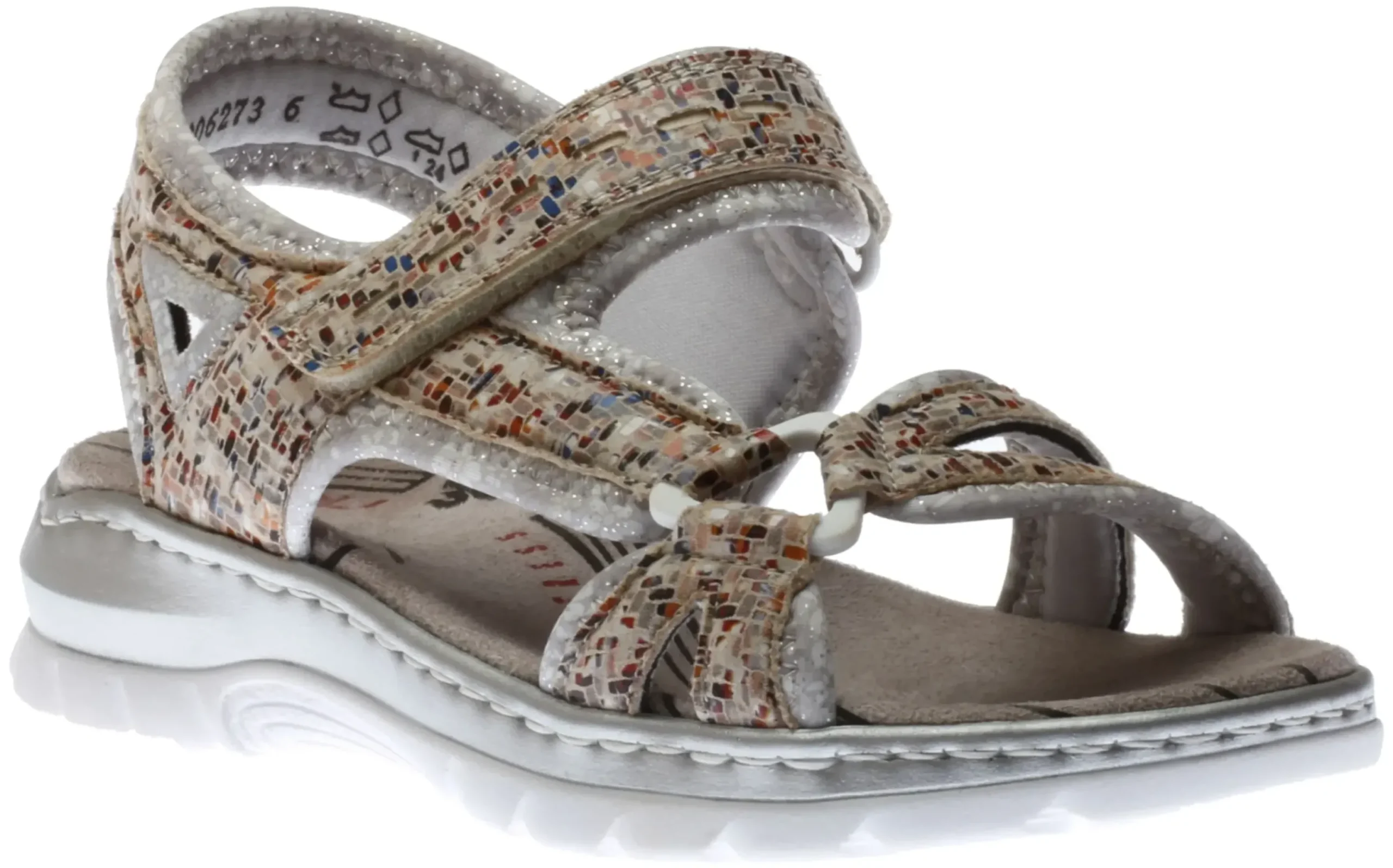 Clearance Rieker Mosaik Multicolour Pebble Cutout Sport Sandal