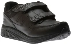 Sale New Balance Mw928Hb3 Black Leather Velcro Walking Shoe
