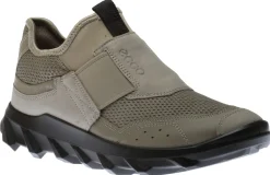 Clearance Ecco Mx Vetiver Green Leather Mesh Slip-On Sneaker