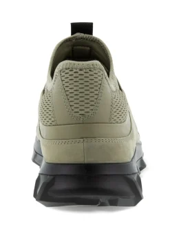 Clearance Ecco Mx Vetiver Green Leather Mesh Slip-On Sneaker