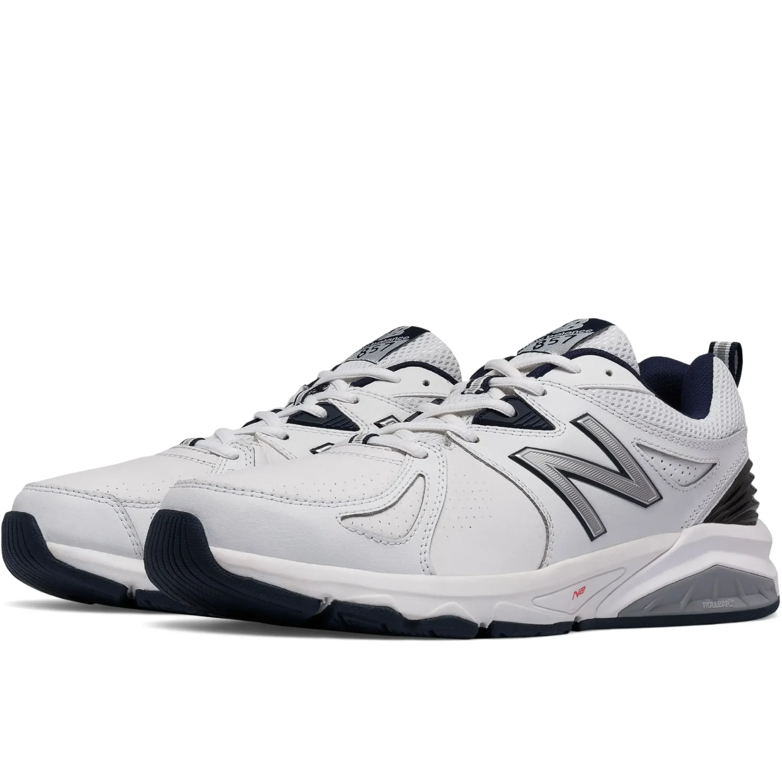 Sale New Balance Mx857Wn2 White Leather Cross-Training Shoe