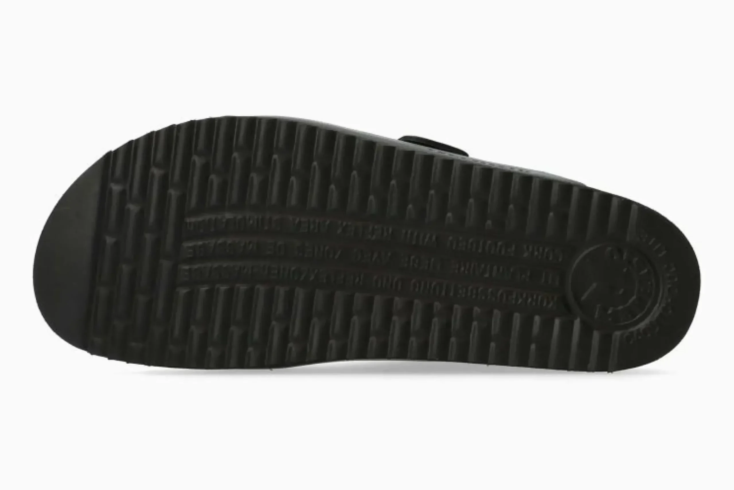 Best Mephisto Nerio Black Scratch Leather Slide Sandal