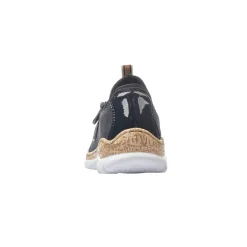 New Rieker New York Navy Slip-On Bungee Sneaker