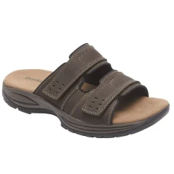 Dunham Newport Dark Brown Adjustable Slide Sandal