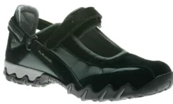 Clearance Allrounder Niro Black Suede Grey Closed Mesh Mary Jane Sneaker