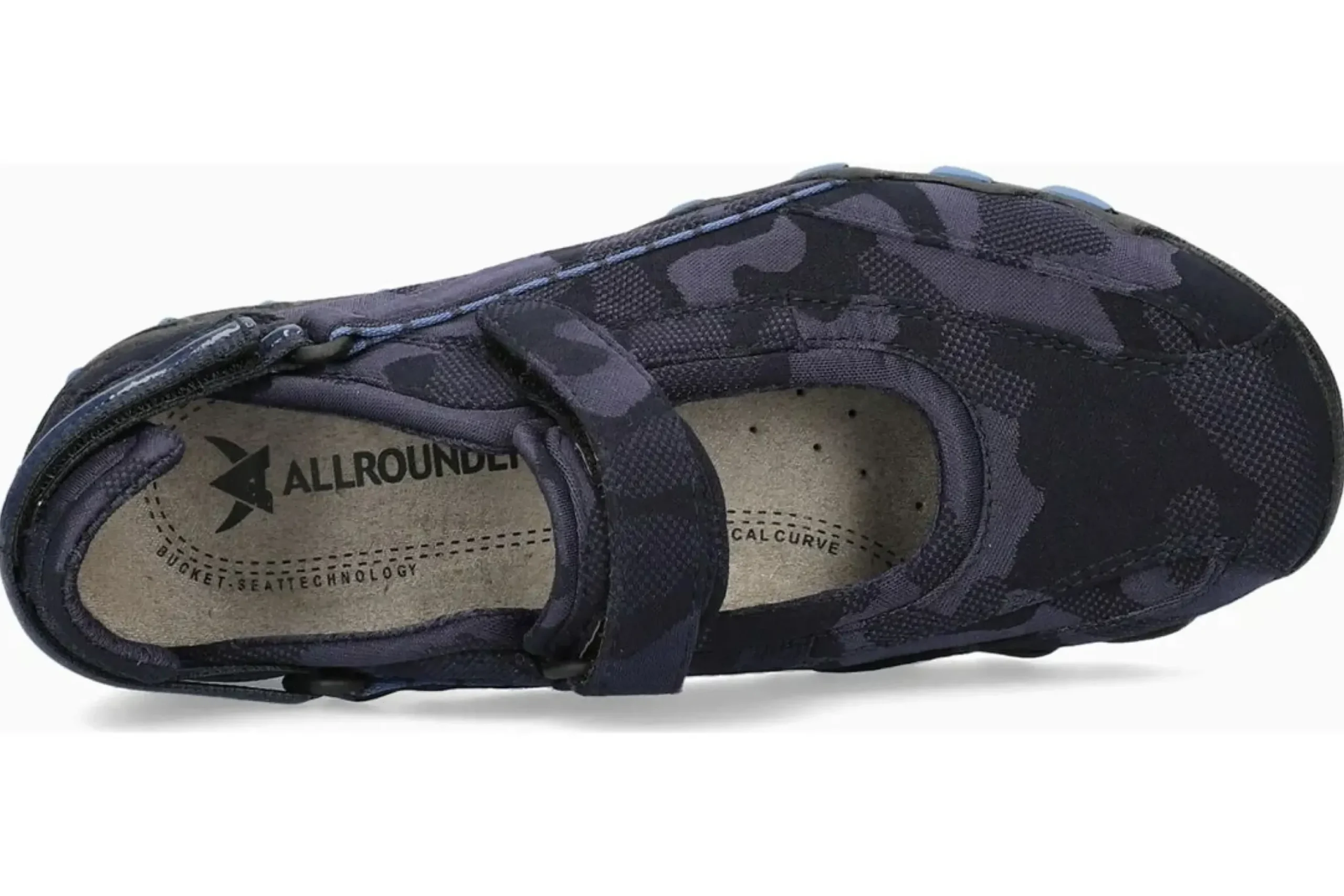Clearance Allrounder Niro Suede Camo Blue