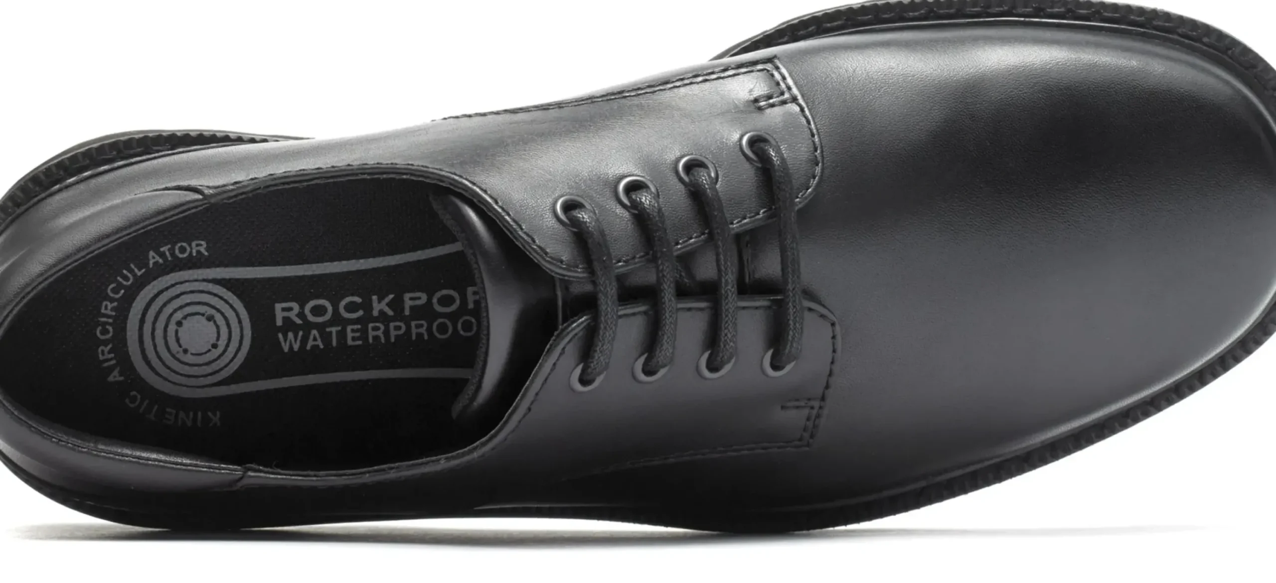 Outlet Rockport Northfield Black Leather Lace-Up Dress Shoe