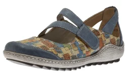 Sale Remonte Odense Blue Multicolour Mary Jane Flat Shoe