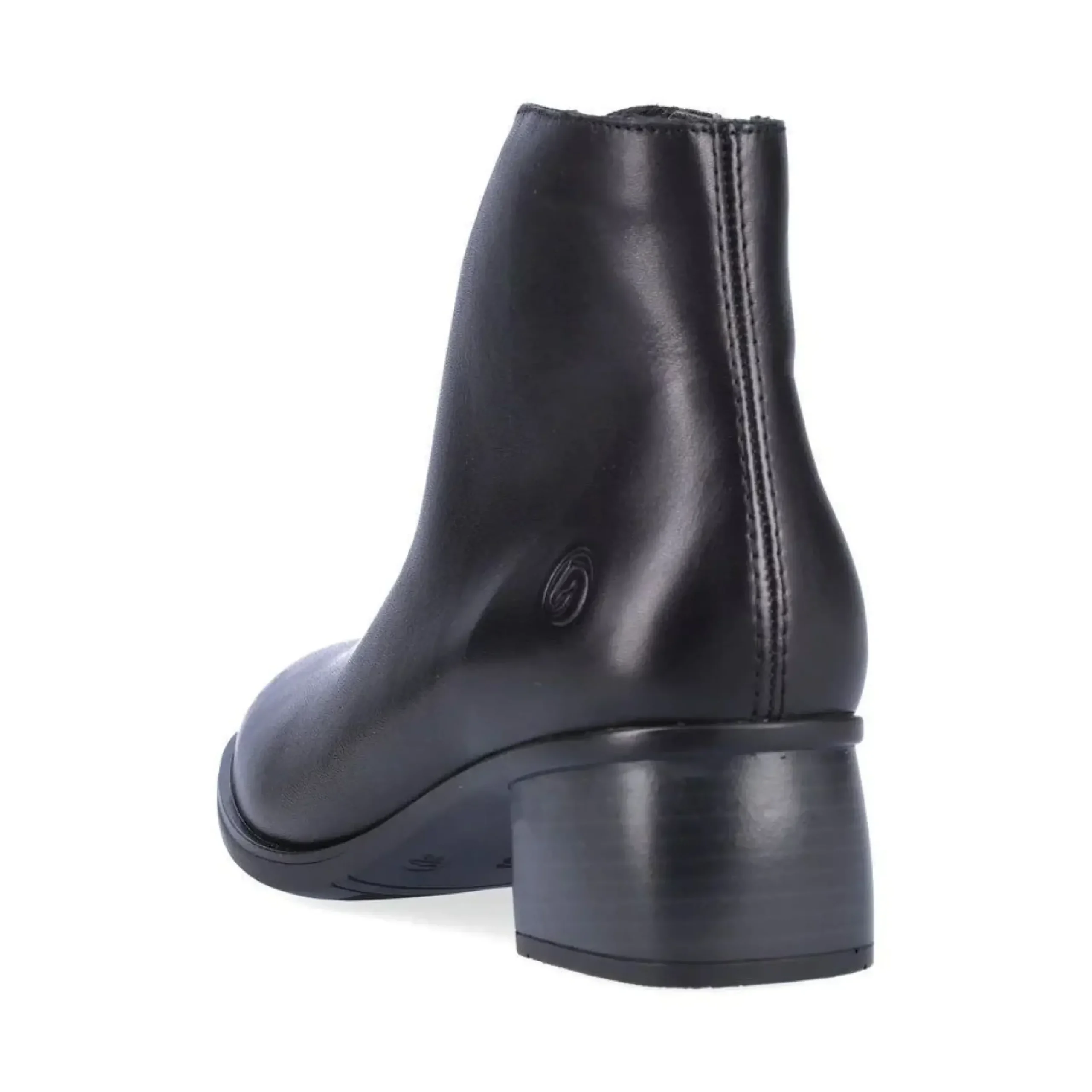 Remonte Odeon Black Leather Ankle Boot