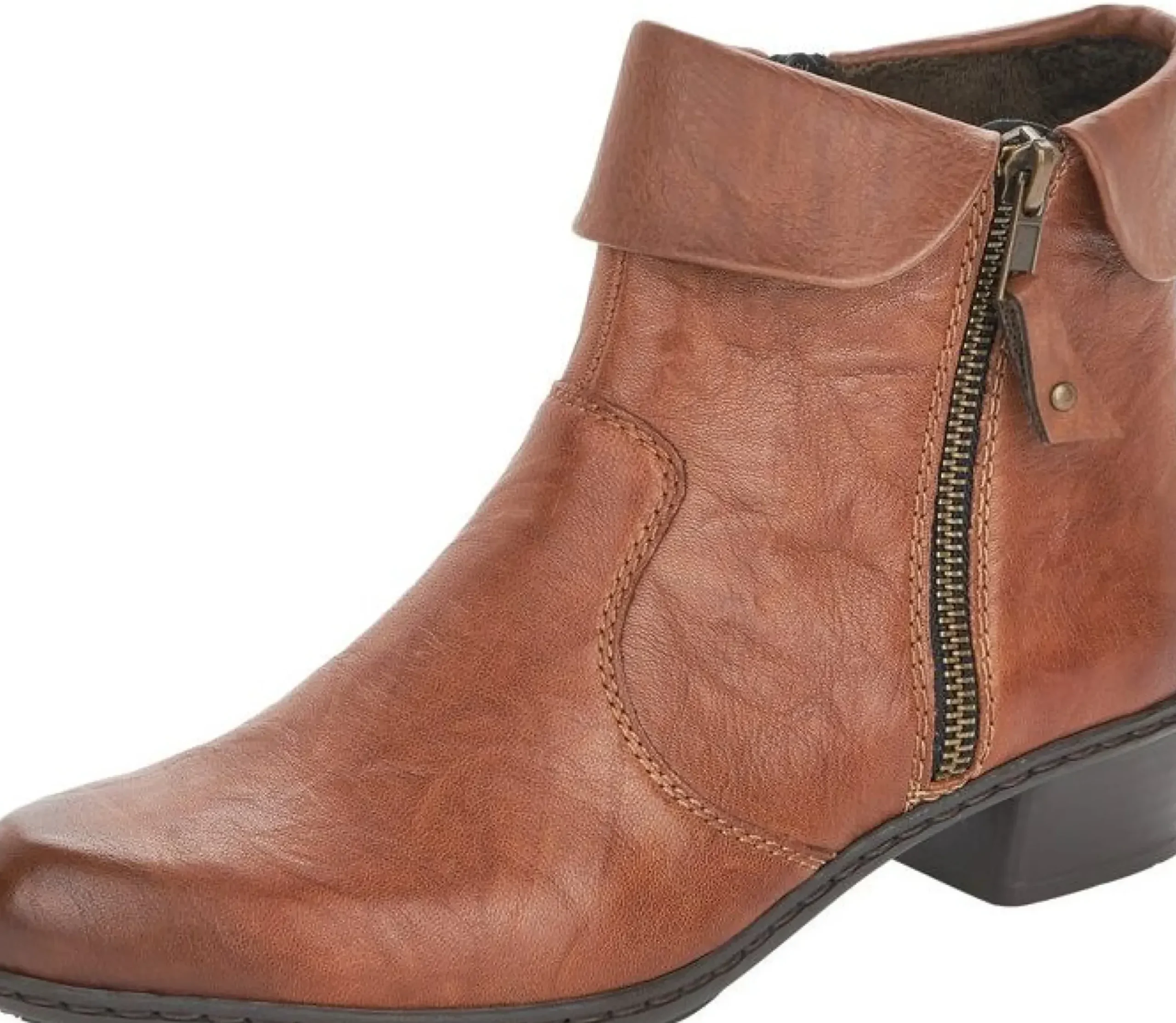 Best Rieker Ottawa Brown Leather Ankle Boot