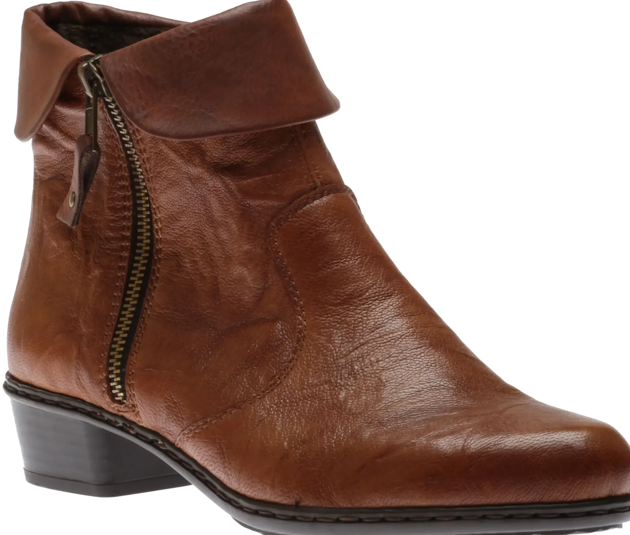 Best Rieker Ottawa Brown Leather Ankle Boot