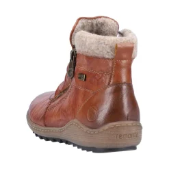 Best Remonte Ottawa Brown Ruched Zipper Boot