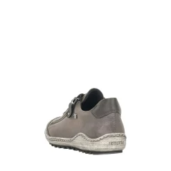 Best Remonte Ottawa Grey Leather Lace-Up Sneaker