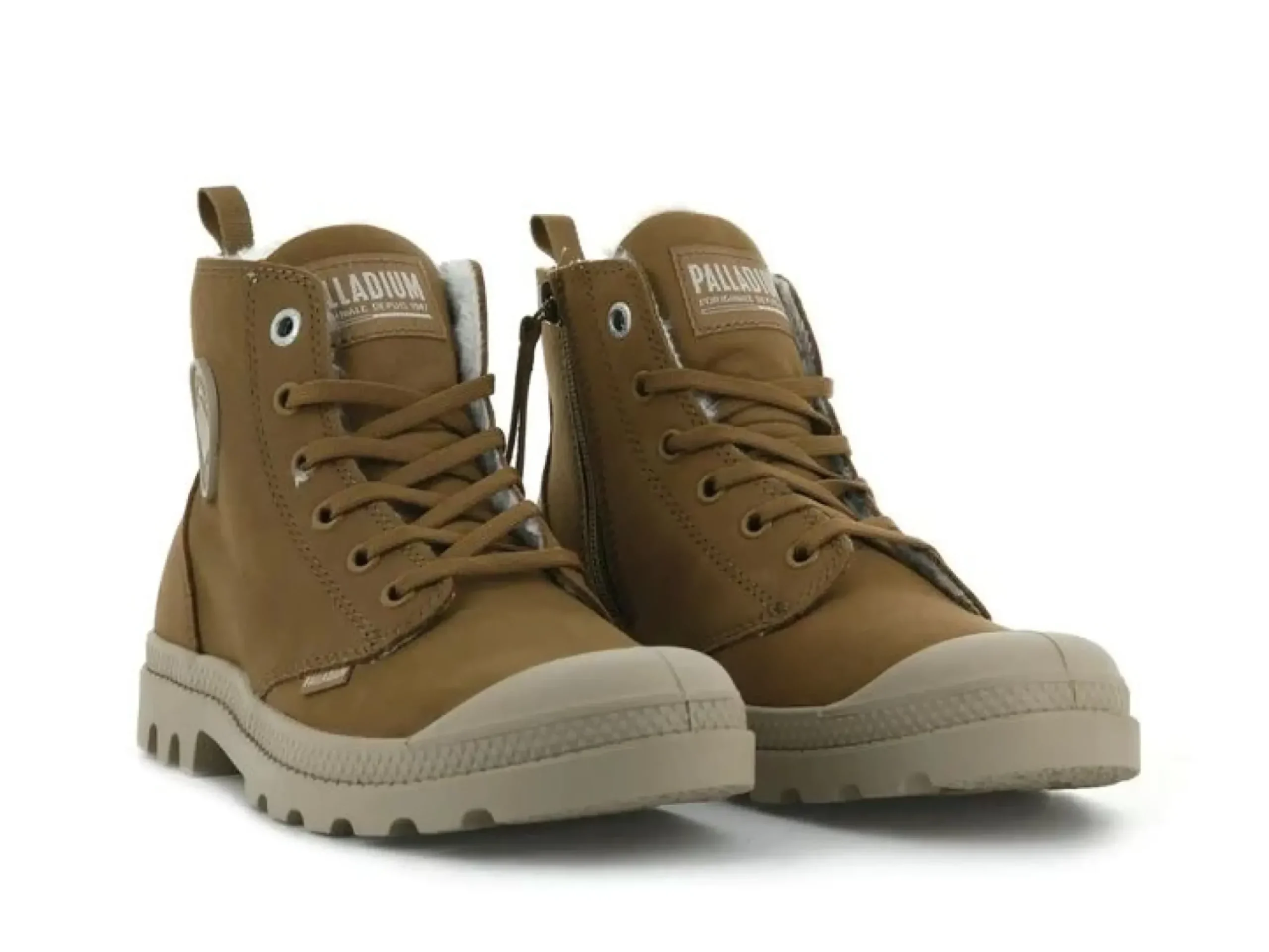 Hot Palladium Pampa Hi Zip Brown