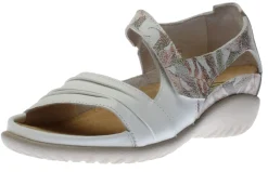 New Naot Papaki White Floral Cutout Leather Sandal
