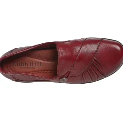 Online Cobb Hill Paulette Red Slip-On Flat