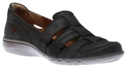 Sale Cobb Hill Penfield Black Strappy Slip-On Fisherman Sandal