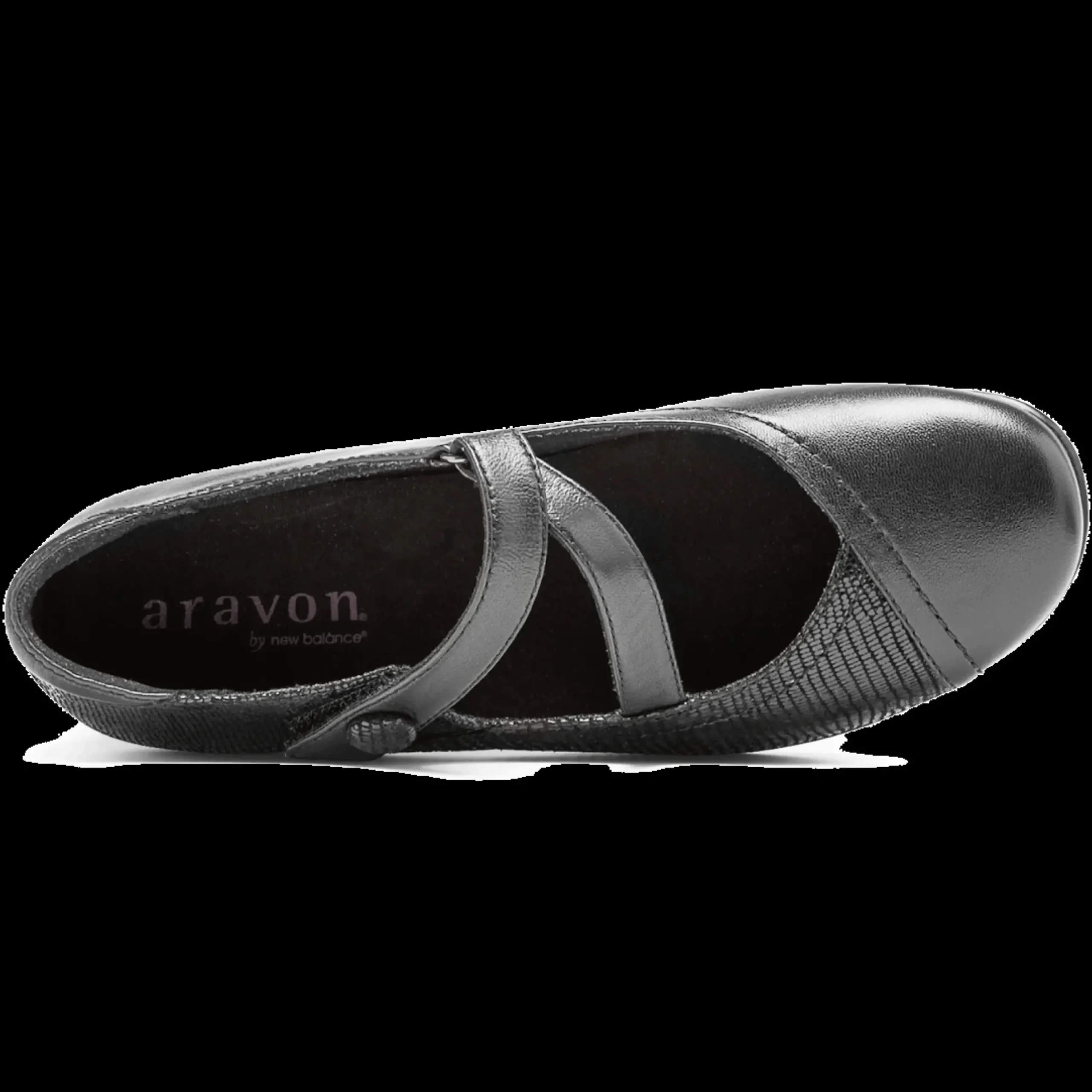 Online Aravon Portia Black Mary Jane Low Heel