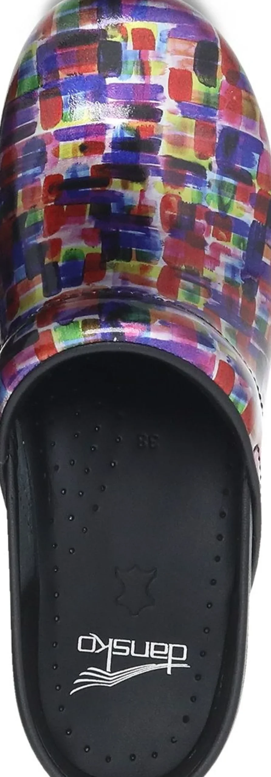 New Dansko Professional Colour Block Patent Clog