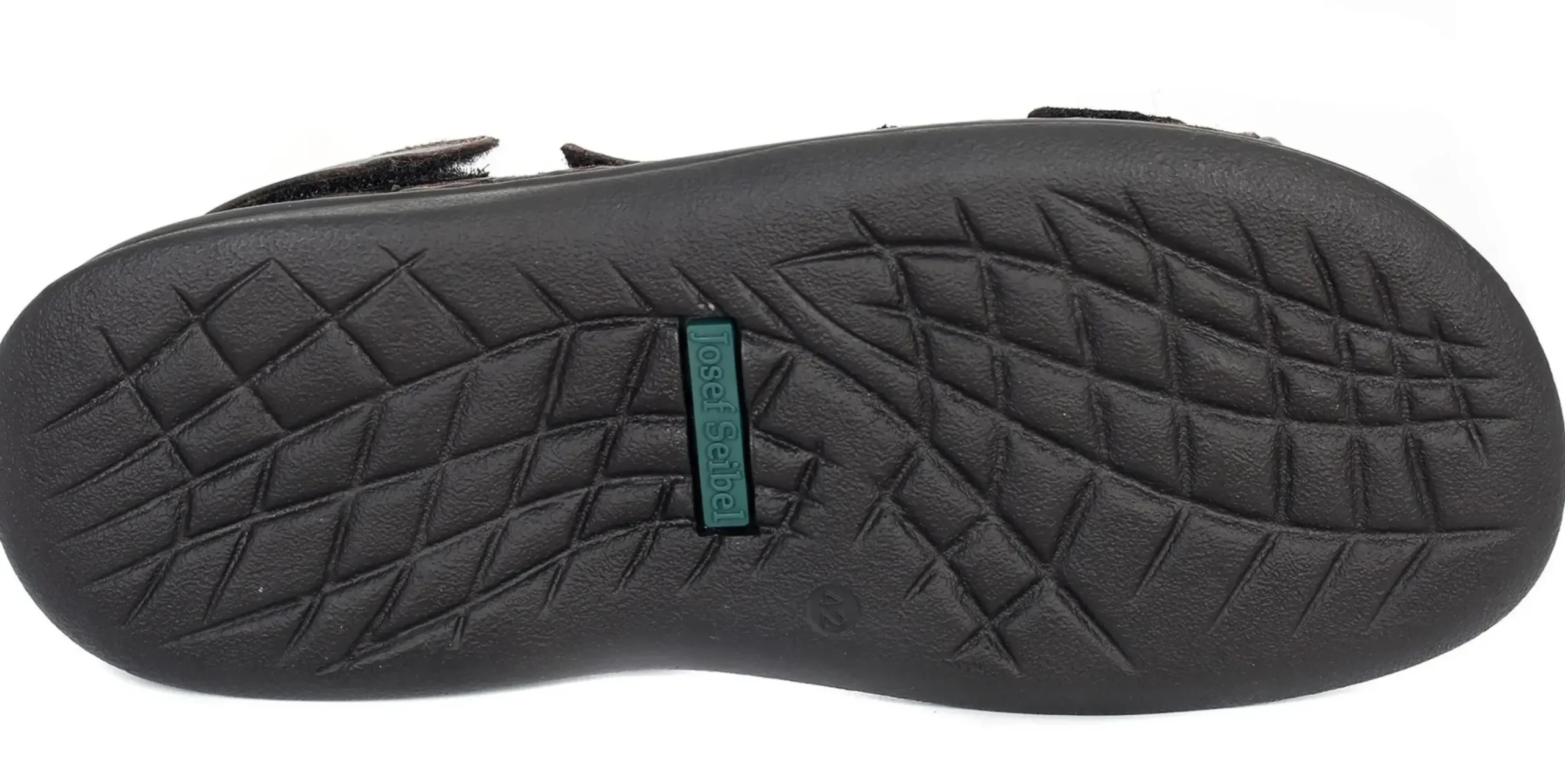 Outlet Josef Seibel Rafe Brown Moro Black Leather Sandal
