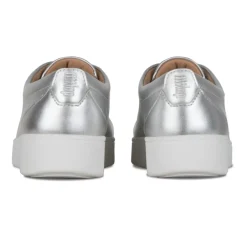 New Fit Flop Rally Silver Leather Sneaker