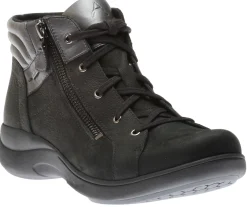 Hot Aravon Rev Stridarc Waterproof Black Leather Ankle Boot