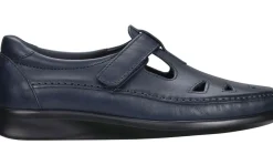 Hot SAS Shoes Roamer Navy Leather Slip-On Loafer