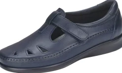 Hot SAS Shoes Roamer Navy Leather Slip-On Loafer