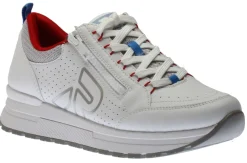 Sale R EVOLUTION Rock White Leather Walking Shoe